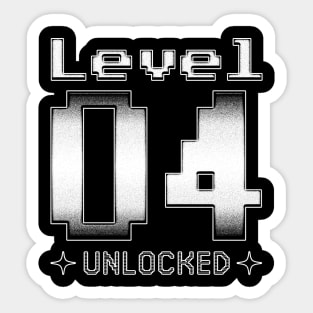 Level 04 Unlocked Sticker
